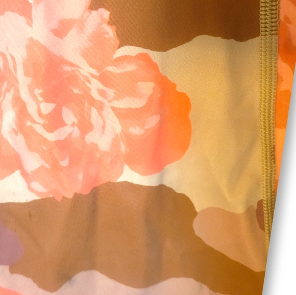 MIMI - Size Medium Bright Pink & Orange Workout / Yoga Tights Leggings - Picture 4 of 5